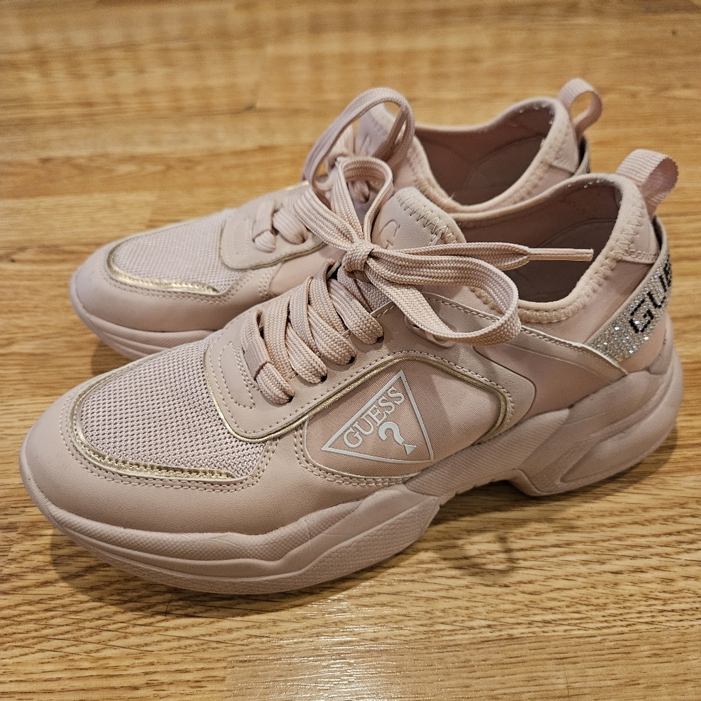 Guess pink sneakers